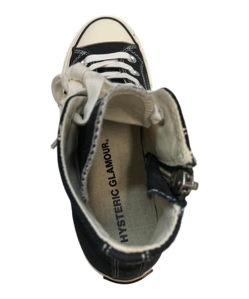 Hysteric Glamour（ヒステリックグラマー）Hysteric Glamour (ヒステリックグラマー) キャンバススニーカー ブラック サイズ:24cmの古着・服飾アイテム