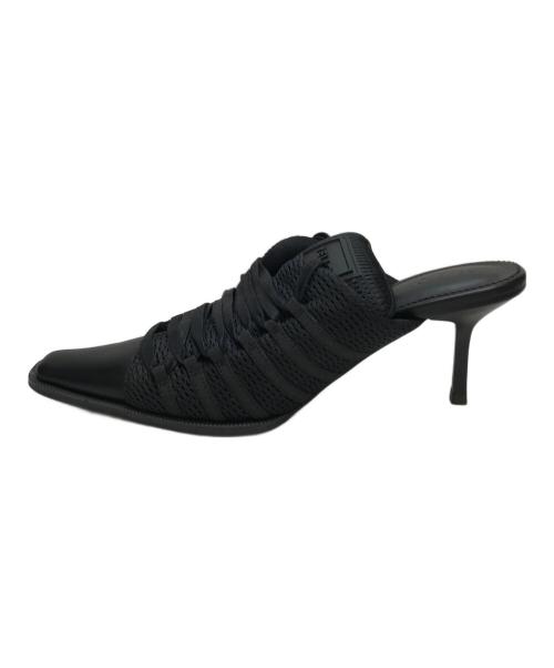 YELLO（イエロ）YELLO (イエロ) shooter sneaker mules  ミュール ブラック サイズ:Lの古着・服飾アイテム
