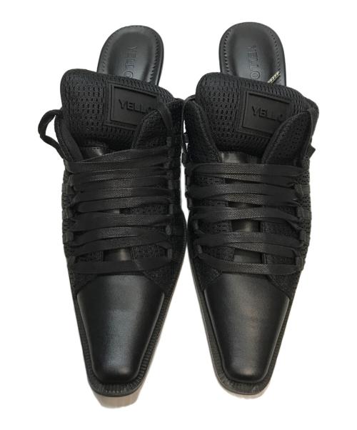 YELLO（イエロ）YELLO (イエロ) shooter sneaker mules  ミュール ブラック サイズ:Lの古着・服飾アイテム