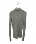 AURALEE (オーラリー) SILK COTTON MELANGE RIB KNIT SHIRT CARDIGAN(シルク コットン メランジ リブ ニット シャツ カーディガン) 日本製 グレー サイズ:SIZE 0：20000円
