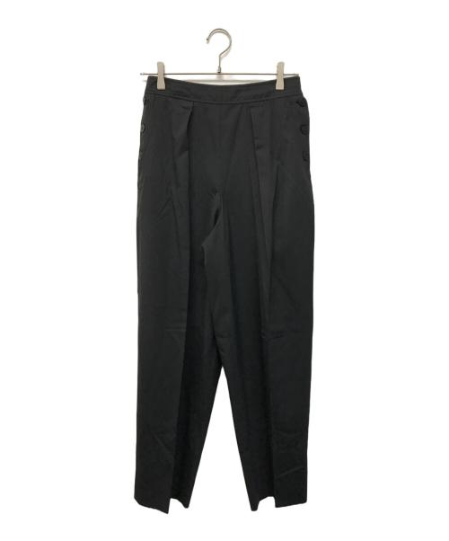 HERMES（エルメス）HERMES (エルメス) ストレッチスラックスロングパンツ フランス製 ブラック サイズ:Sの古着・服飾アイテム