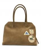 MADISON BLUE×CORNELIAN TAURUS by daisuke iwanagaマディソンブルー×コーネリアンタウラス バイ ダイスケイワナガ）の古着「PATCH BAG SMALL(パッチ バッグ スモール) 日本製」｜ブラウン