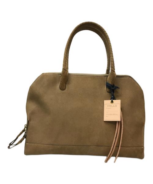 MADISON BLUE（マディソンブルー）MADISON BLUE cornelian taurus by daisuke iwanaga (コーネリアンタウラス バイ ダイスケイワナガ) PATCH BAG SMALL(パッチ バッグ スモール) 日本製 ブラウンの古着・服飾アイテム