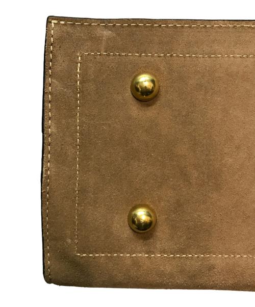 MADISON BLUE（マディソンブルー）MADISON BLUE cornelian taurus by daisuke iwanaga (コーネリアンタウラス バイ ダイスケイワナガ) PATCH BAG SMALL(パッチ バッグ スモール) 日本製 ブラウンの古着・服飾アイテム