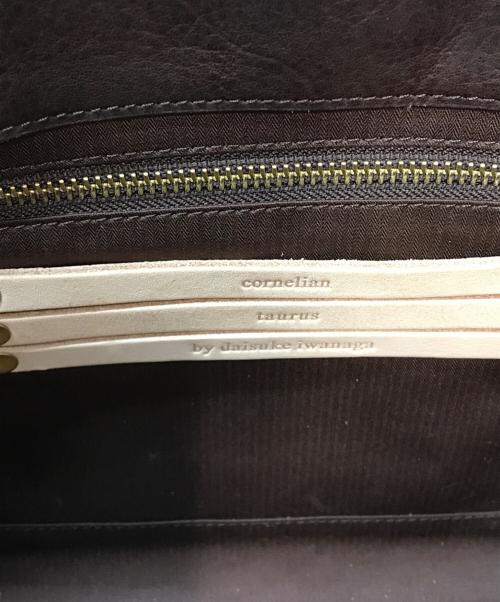 MADISON BLUE（マディソンブルー）MADISON BLUE cornelian taurus by daisuke iwanaga (コーネリアンタウラス バイ ダイスケイワナガ) PATCH BAG SMALL(パッチ バッグ スモール) 日本製 ブラウンの古着・服飾アイテム