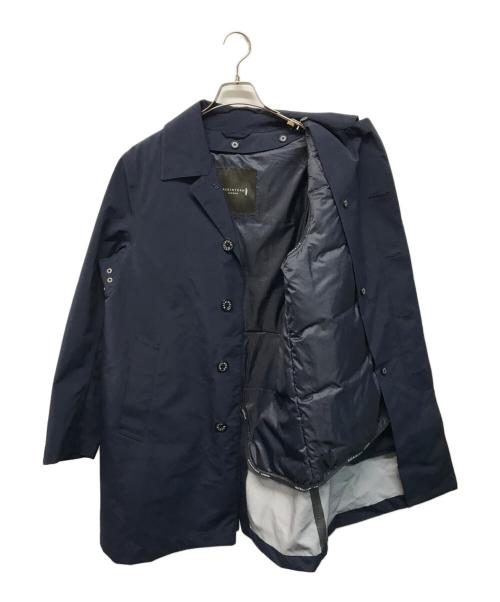MACKINTOSH LONDON（マッキントッシュ ロンドン）MACKINTOSH LONDON (マッキントッシュ ロンドン) DUNKELD ステンカラーコート ネイビー サイズ:Mの古着・服飾アイテム