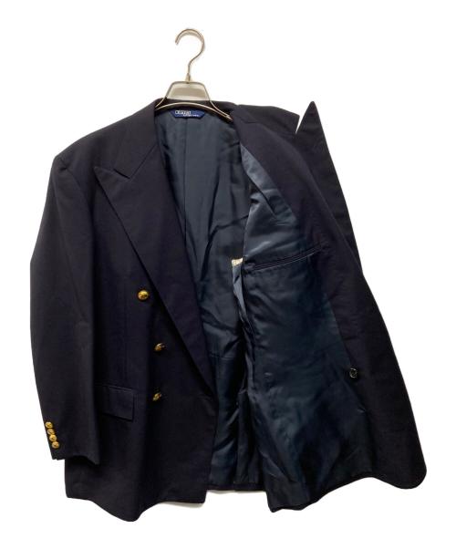 POLO RALPH LAUREN（ポロ・ラルフローレン）POLO RALPH LAUREN (ポロ・ラルフローレン) ピークドラペルダブルテーラードジャケット ネイビー サイズ:SIZE 96AB6の古着・服飾アイテム