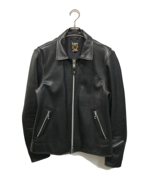 Schott（ショット）Schott (ショット) nano・universe (ナノ・ユニバース) レザージャケット ブラック サイズ:Lの古着・服飾アイテム