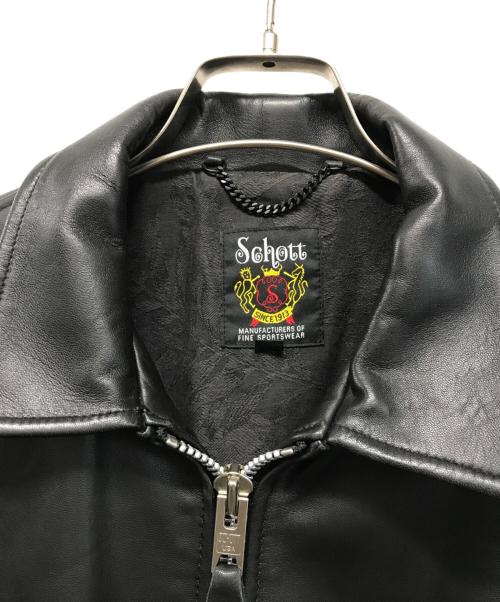 Schott（ショット）Schott (ショット) nano・universe (ナノ・ユニバース) レザージャケット ブラック サイズ:Lの古着・服飾アイテム