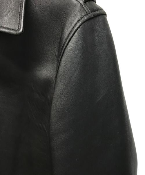 Schott（ショット）Schott (ショット) nano・universe (ナノ・ユニバース) レザージャケット ブラック サイズ:Lの古着・服飾アイテム