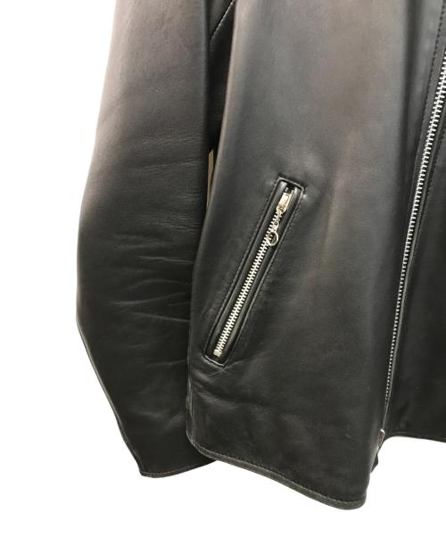Schott（ショット）Schott (ショット) nano・universe (ナノ・ユニバース) レザージャケット ブラック サイズ:Lの古着・服飾アイテム