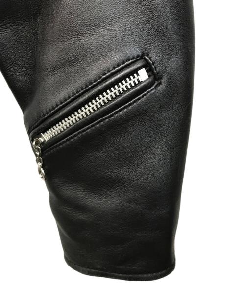 Schott（ショット）Schott (ショット) nano・universe (ナノ・ユニバース) レザージャケット ブラック サイズ:Lの古着・服飾アイテム