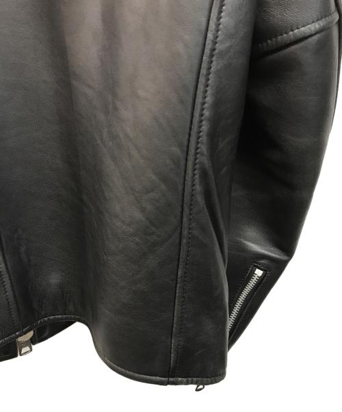 Schott（ショット）Schott (ショット) nano・universe (ナノ・ユニバース) レザージャケット ブラック サイズ:Lの古着・服飾アイテム
