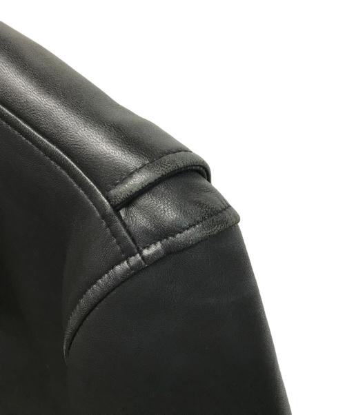 Schott（ショット）Schott (ショット) nano・universe (ナノ・ユニバース) レザージャケット ブラック サイズ:Lの古着・服飾アイテム