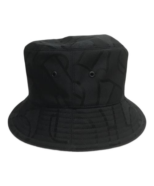 BURBERRY（バーバリー）BURBERRY (バーバリー) モノグラムジャカード バケットハット ブラックの古着・服飾アイテム
