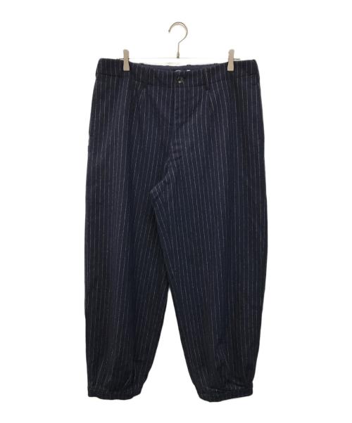 SOL soonerorlater（ソル スーナーオアレイター）SOL soonerorlater (ソル スーナーオアレイター) Pin-Stripe Balloon Pants(ピン ストライプ バルーン パンツ) 2026-2027 AW ネイビー サイズ:Lの古着・服飾アイテム