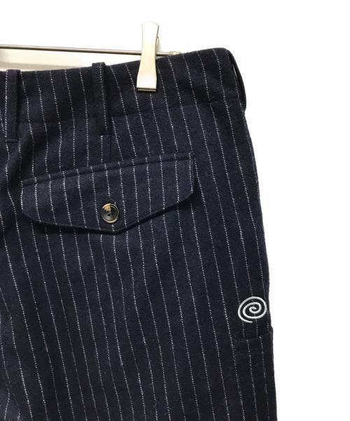 SOL soonerorlater（ソル スーナーオアレイター）SOL soonerorlater (ソル スーナーオアレイター) Pin-Stripe Balloon Pants(ピン ストライプ バルーン パンツ) 2026-2027 AW ネイビー サイズ:Lの古着・服飾アイテム