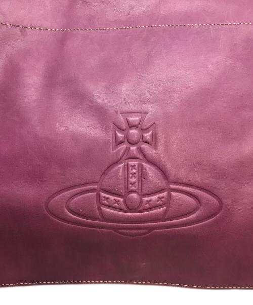 Vivienne Westwood（ヴィヴィアンウエストウッド）Vivienne Westwood (ヴィヴィアンウエストウッド) メッセンジャーバッグ レザー パープルの古着・服飾アイテム