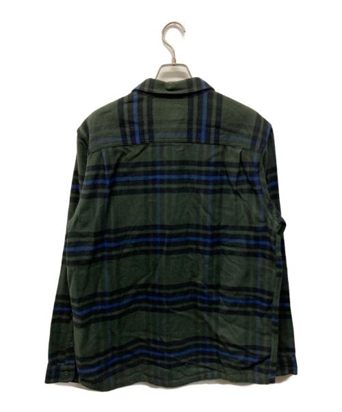 Patagonia（パタゴニア）Patagonia (パタゴニア) フィヨルド・フランネル・シャツ ブルーオリーブ サイズ:Mの古着・服飾アイテム