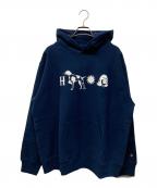 Beans×TACOMA FUJI RECORDS×Dannerビーンズ×タコマ フジ レコード×ダナー）の古着「HUNTING DOG HOODIE(ハンティング ドッグ フーディー) 日本製」｜ネイビー