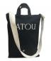 Patou（パトゥ）の古着「オーガニックコットン ロゴ キャンバストートバッグ」｜ブラック