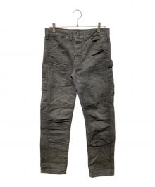 RRL（ダブルアールエル）の古着「ダメージ加工ダブルニーペインターパンツ」｜グレー