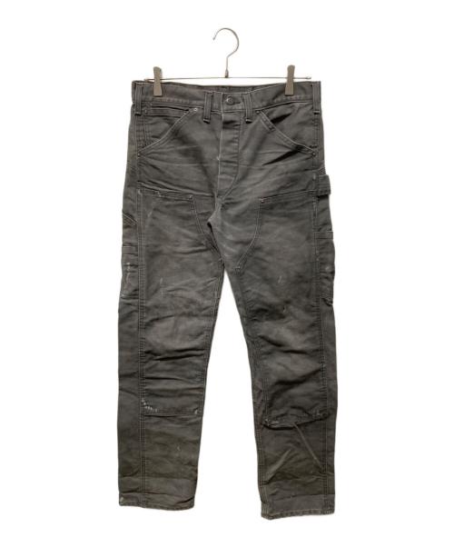 RRL（ダブルアールエル）RRL (ダブルアールエル) ダメージ加工ダブルニーペインターパンツ グレー サイズ:W28×L30の古着・服飾アイテム