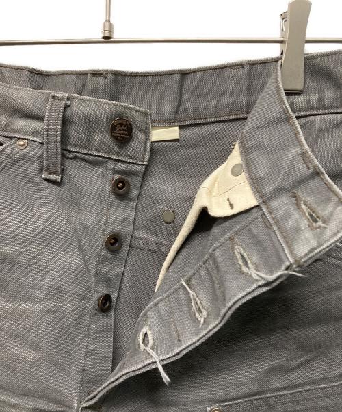 RRL（ダブルアールエル）RRL (ダブルアールエル) ダメージ加工ダブルニーペインターパンツ グレー サイズ:W28×L30の古着・服飾アイテム
