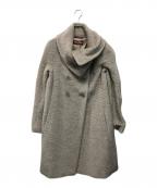 Max Mara Studioマックスマーラ ストゥディオ）の古着「アルパカ混ダブルコート イタリア製」｜グレー