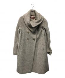 Max Mara Studio（マックスマーラ ストゥディオ）の古着「アルパカ混ダブルコート イタリア製」｜グレー