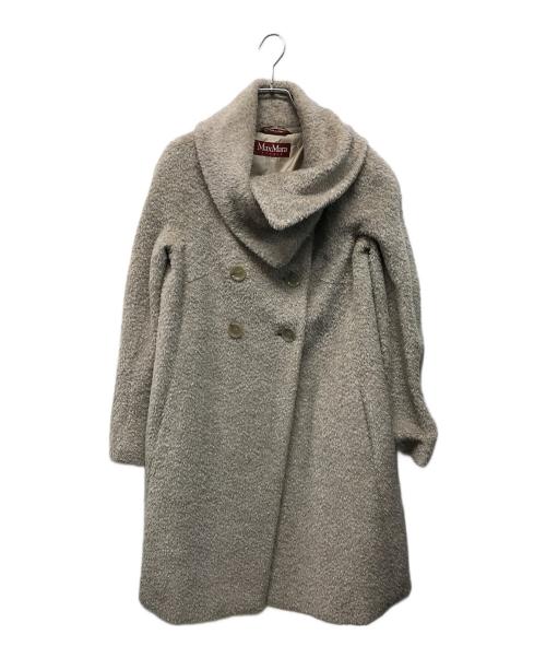 Max Mara Studio（マックスマーラ ストゥディオ）MAX MARA STUDIO (マックスマーラ ストゥディオ) アルパカ混ダブルコート イタリア製 グレー サイズ:SIZE 40の古着・服飾アイテム