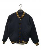 WAREHOUSE&Co.ウェアハウスアンドコー）の古着「1950S NAVY VARSITY JACKET ウールスタジャン 日本製」｜ネイビー