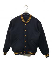 WAREHOUSE&Co.（ウェアハウスアンドコー）の古着「1950S NAVY VARSITY JACKET ウールスタジャン 日本製」｜ネイビー