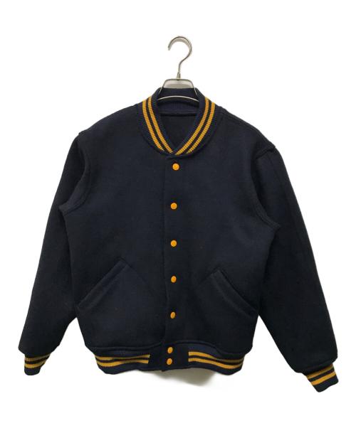 WAREHOUSE&Co.（ウェアハウスアンドコー）WAREHOUSE&CO. (ウェアハウスアンドコー) 1950S NAVY VARSITY JACKET ウールスタジャン 日本製 ネイビー サイズ:SIZE 38の古着・服飾アイテム
