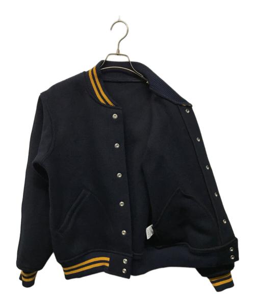 WAREHOUSE&Co.（ウェアハウスアンドコー）WAREHOUSE&CO. (ウェアハウスアンドコー) 1950S NAVY VARSITY JACKET ウールスタジャン 日本製 ネイビー サイズ:SIZE 38の古着・服飾アイテム