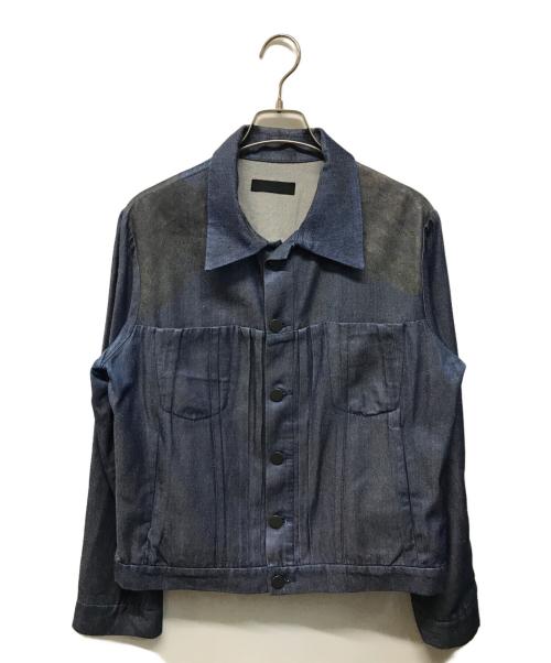 nobuyuki matsui（ノブユキマツイ）Nobuyuki Matsui (ノブユキマツイ) シルクトラッカージャケット 日本製 インディゴ サイズ:SIZE 2の古着・服飾アイテム