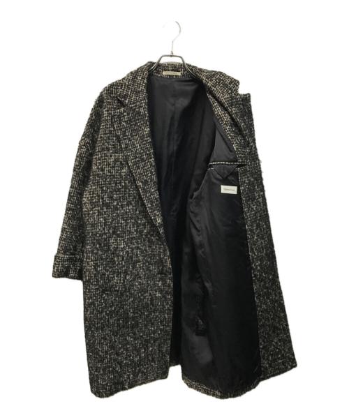 COUTURE D’ADAM（クチュール・ド・アダム）COUTURE D’ADAM (クチュール・ド・アダム) Cocoon GRAY COAT(コクーン グレー コート) シルク混 日本製 ブラック サイズ:Mの古着・服飾アイテム
