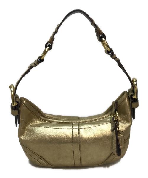 COACH（コーチ）COACH (コーチ) ワンショルダーバッグ ゴールドの古着・服飾アイテム