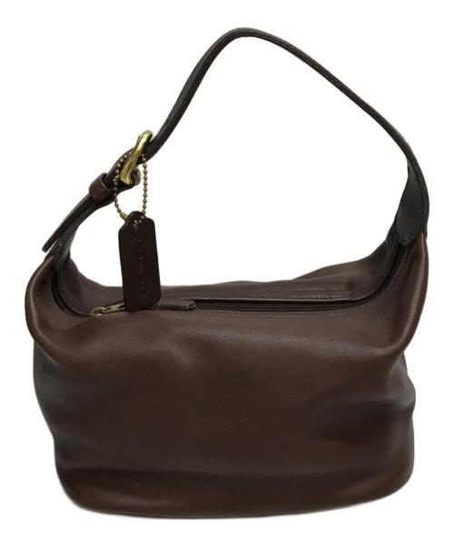 COACH（コーチ）COACH (コーチ) レザーショルダーバッグ ブラウンの古着・服飾アイテム