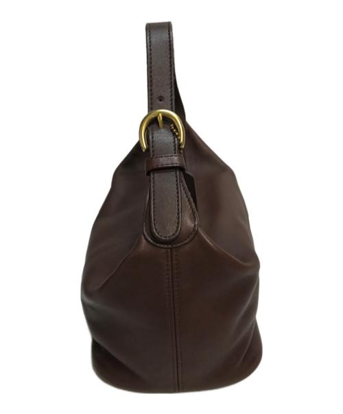 COACH（コーチ）COACH (コーチ) レザーショルダーバッグ ブラウンの古着・服飾アイテム