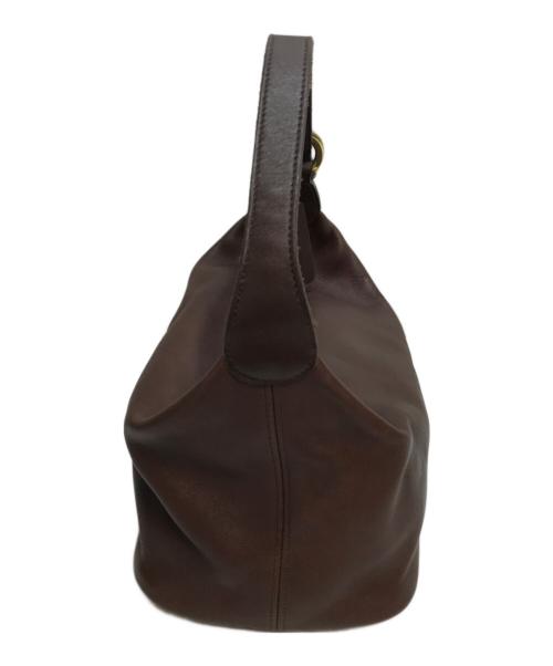 COACH（コーチ）COACH (コーチ) レザーショルダーバッグ ブラウンの古着・服飾アイテム