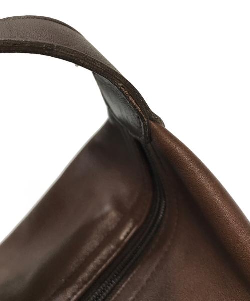 COACH（コーチ）COACH (コーチ) レザーショルダーバッグ ブラウンの古着・服飾アイテム