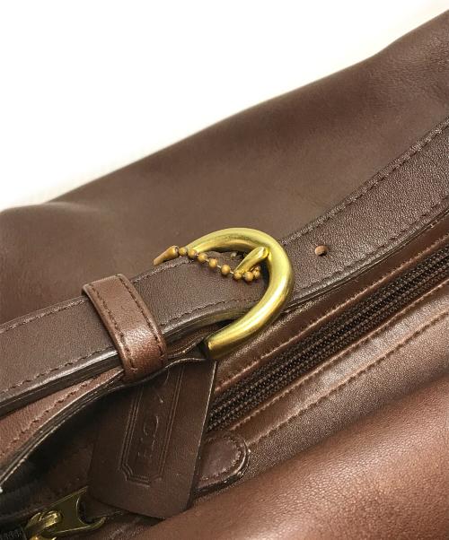 COACH（コーチ）COACH (コーチ) レザーショルダーバッグ ブラウンの古着・服飾アイテム
