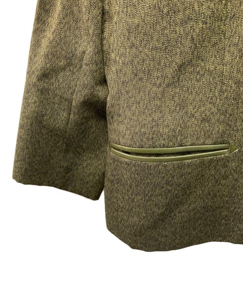 CELINE（セリーヌ）CELINE (セリーヌ) ツイードセットアップ フランス製 グリーン サイズ:SIZE 42の古着・服飾アイテム