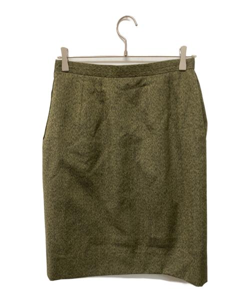 CELINE（セリーヌ）CELINE (セリーヌ) ツイードセットアップ フランス製 グリーン サイズ:SIZE 42の古着・服飾アイテム