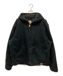 CarHartt（カーハート）の古着「レザーパッチアクティブジャケット」｜ブラック