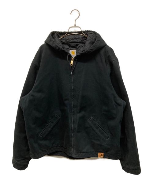 CarHartt（カーハート）CarHartt (カーハート) レザーパッチアクティブジャケット ブラック サイズ:XLの古着・服飾アイテム