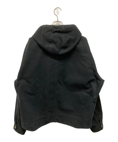 CarHartt（カーハート）CarHartt (カーハート) レザーパッチアクティブジャケット ブラック サイズ:XLの古着・服飾アイテム