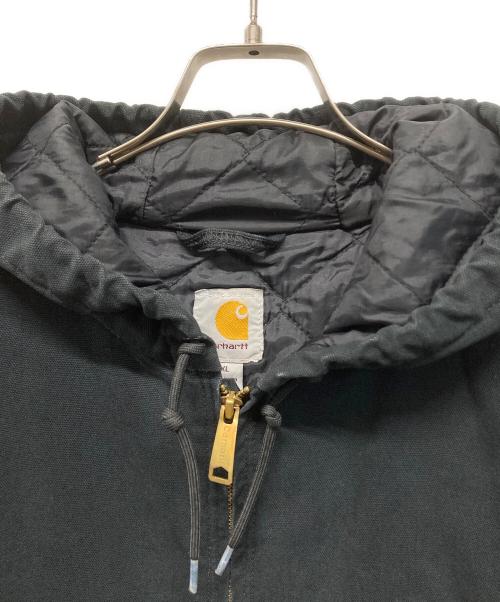 CarHartt（カーハート）CarHartt (カーハート) レザーパッチアクティブジャケット ブラック サイズ:XLの古着・服飾アイテム