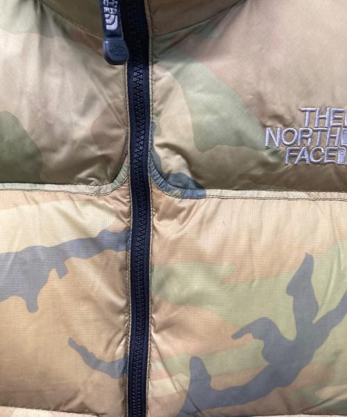 THE NORTH FACE（ザ ノース フェイス）THE NORTH FACE (ザ ノース フェイス) Nuptse Down Vest Jacket(ヌプシ ダウン ベスト ジャケット) センターロゴ Center Logo イエローカモ サイズ:Lの古着・服飾アイテム